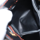 SAINT LAURENT Y Motif Shoulder Bag Leather Black Gold Auth 149413-21