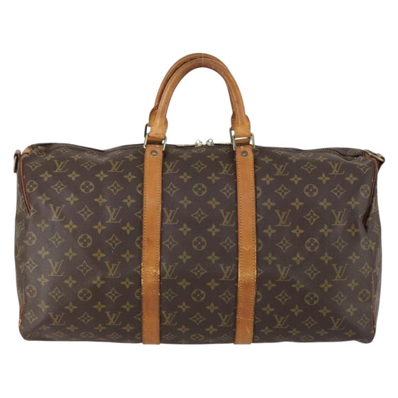 LOUIS VUITTON Monogram Keepall Bandouliere 50 Boston Bag M41416 LV Auth 149416