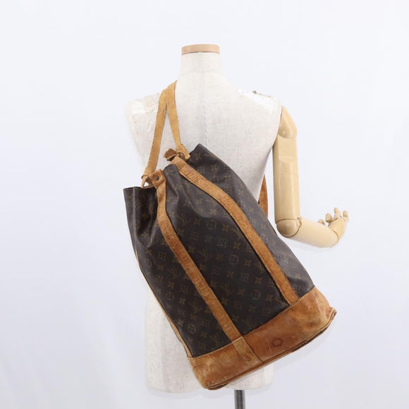 LOUIS VUITTON Monogram Randonnee GM Schoudertas M42244 LV Auth 149418