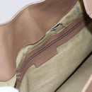 BVLGARI Chandra Shoulder Bag Leather Beige Gold Auth 149419-10