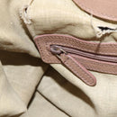 BVLGARI Chandra Shoulder Bag Leather Beige Gold Auth 149419-18