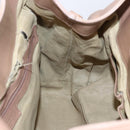 BVLGARI Chandra Shoulder Bag Leather Beige Gold Auth 149419-19