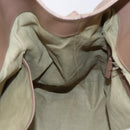 BVLGARI Chandra Shoulder Bag Leather Beige Gold Auth 149419-20