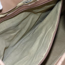 BVLGARI Chandra Shoulder Bag Leather Beige Gold Auth 149419-21