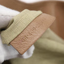 BVLGARI Chandra Shoulder Bag Leather Beige Gold Auth 149419-12