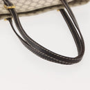 CELINE Macadam Canvas Tote Bag PVC Leather White Gold Auth 149420-7