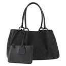 GUCCI GG Canvas Hand Bag Black Silver 94898 Auth 149421-1