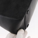 GUCCI GG Canvas Hand Bag Black Silver 94898 Auth 149421-15