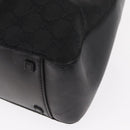 GUCCI GG Canvas Hand Bag Black Silver 94898 Auth 149421-16