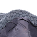 GUCCI GG Canvas Hand Bag Black Silver 94898 Auth 149421-17