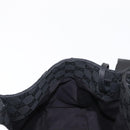 GUCCI GG Canvas Hand Bag Black Silver 94898 Auth 149421-18