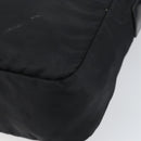 PRADA Shoulder Bag Nylon Black Silver Auth 149424-14