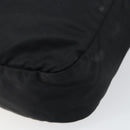 PRADA Shoulder Bag Nylon Black Silver Auth 149424-16