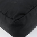PRADA Shoulder Bag Nylon Black Silver Auth 149424-17