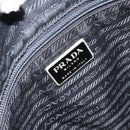 PRADA Shoulder Bag Nylon Black Silver Auth 149424-20