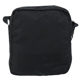 PRADA Shoulder Bag Nylon Black Silver Auth 149424 - 0