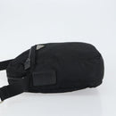 PRADA Shoulder Bag Nylon Black Silver Auth 149424-4