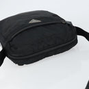 PRADA Shoulder Bag Nylon Black Silver Auth 149424-6