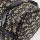 Christian Dior Trotter Canvas Hand Bag PVC Black Gold Auth 149434-16