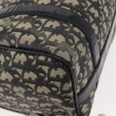 Christian Dior Trotter Canvas Hand Bag PVC Black Gold Auth 149434-17