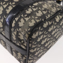 Christian Dior Trotter Canvas Hand Bag PVC Black Gold Auth 149434-18