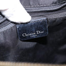 Christian Dior Trotter Canvas Hand Bag PVC Black Gold Auth 149434-20