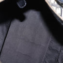 Christian Dior Trotter Canvas Hand Bag PVC Black Gold Auth 149434-11