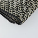 Christian Dior Trotter Canvas Chain Shoulder Bag Black Gold Auth 149437-18