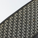 Christian Dior Trotter Canvas Chain Shoulder Bag Black Gold Auth 149437-10