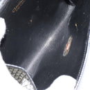 Christian Dior Trotter Canvas Chain Shoulder Bag Black Gold Auth 149437-12