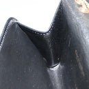 Christian Dior Trotter Canvas Chain Shoulder Bag Black Gold Auth 149437-22