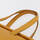 Coach Hand Bag Leather Gold Yellow Auth 149443-8