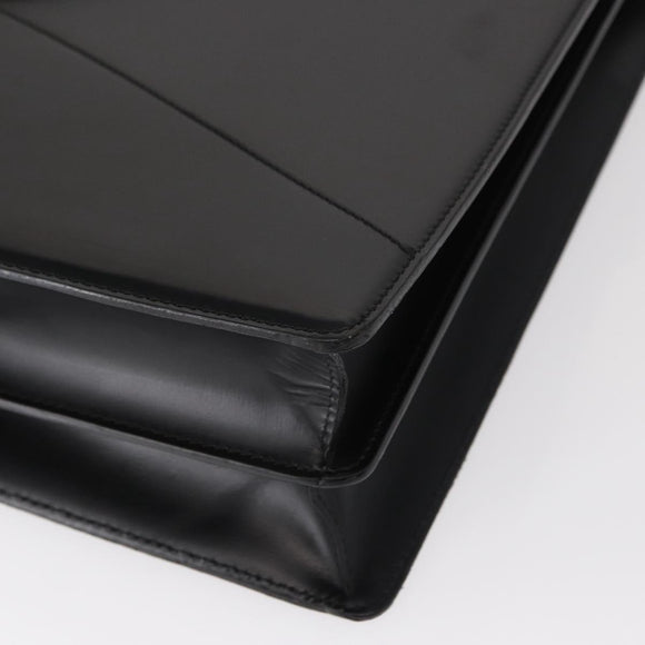 LOEWE Anagram Business Bag Leather Black Auth 149444