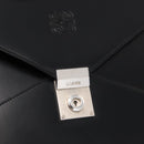 LOEWE Anagram Business Bag Leather Black Auth 149444-18