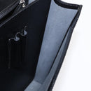 LOEWE Anagram Business Bag Leather Black Auth 149444-20
