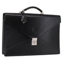 LOEWE Anagram Business Bag Leather Black Auth 149444-1