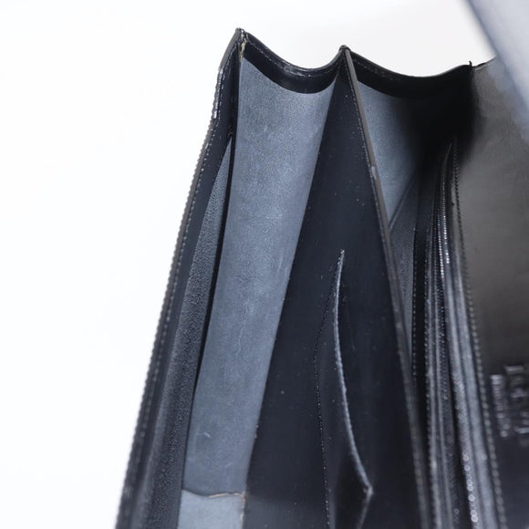 LOEWE Anagram Business Bag Leather Black Auth 149444