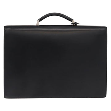 LOEWE Anagram Business Bag Leather Black Auth 149444 - 0