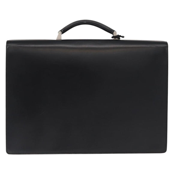 LOEWE Anagram Business Bag Leather Black Auth 149444