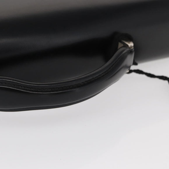 LOEWE Anagram Business Bag Leather Black Auth 149444