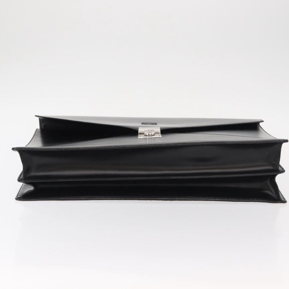 LOEWE Anagram Business Bag Leather Black Auth 149444
