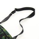 PRADA Camouflage Umhängetasche Nylon Grün Silber Auth 149451V-15
