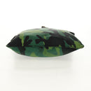 PRADA Camouflage Umhängetasche Nylon Grün Silber Auth 149451V-5
