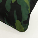 PRADA Camouflage Umhängetasche Nylon Grün Silber Auth 149451V-17