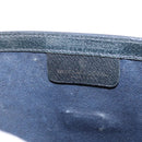 GUCCI GG Supreme Sherry Line Clutch Bag PVC Leather Navy 84 01 006 Auth 149456-14