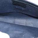 GUCCI GG Supreme Sherry Line Clutch Bag PVC Leather Navy 84 01 006 Auth 149456-15