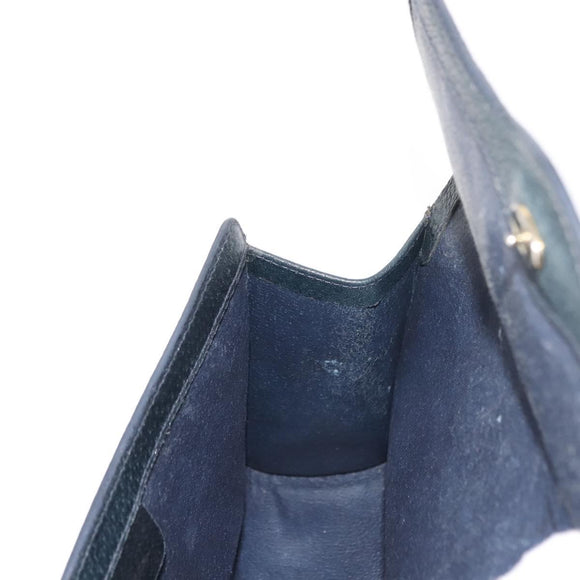 GUCCI GG Supreme Sherry Line Clutch Bag PVC Leather Navy 84 01 006 Auth 149456