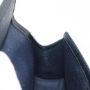 GUCCI GG Supreme Sherry Line Clutch Bag PVC Leather Navy 84 01 006 Auth 149456-17