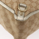 GUCCI GG Canvas Abbey Tote Bag Beige Gold 141472 Auth 149458-14