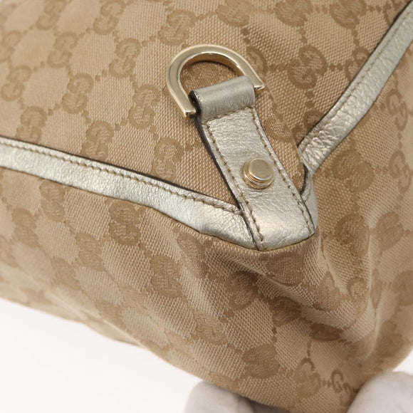 GUCCI GG Canvas Abbey Tote Bag Beige Gold 141472 Auth 149458